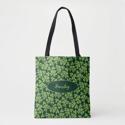 Peterseliepatroon Tote Bag (Voorkant)