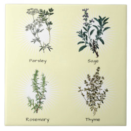 Petersely Sage Rosemary & Thyme Herbs Tegeltje