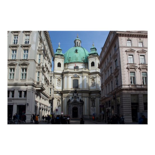 Peterskirche Wien Österreich Perfect Poster (Voorkant)