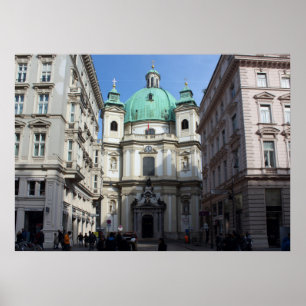 Peterskirche Wien Österreich Poster