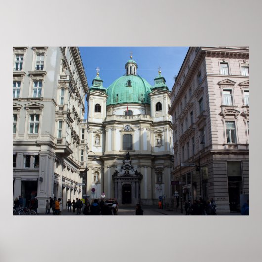 Peterskirche Wien Österreich Poster (Voorkant)