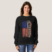 Peterson achternaam Shirt Peterson naam American F (Voorkant volledig)