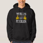 Peterson achternaam Team Familie Achternaam World' Hoodie (Voorkant)