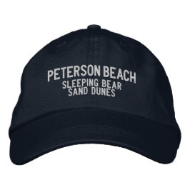 Peterson Beach Michigan Embroidered Baseball Hat Geborduurde Pet