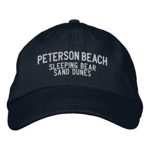 Peterson Beach Michigan Geborduurde Honkbalpet Pet