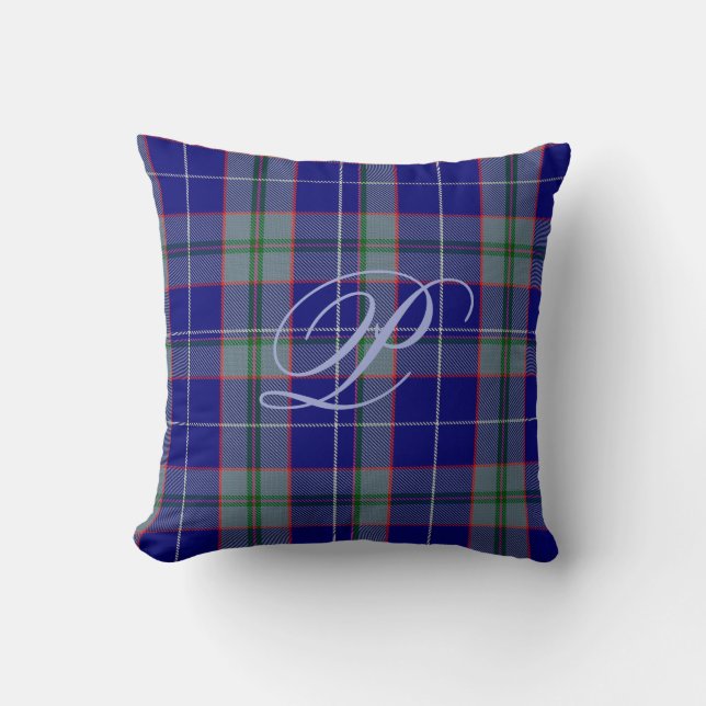 Peterson Tartan Monogram Pillow Kussen (Voorkant)