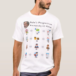 Pete's Hiërarchie van Waarde T-shirt