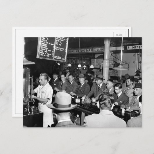 Pete's Lunch Counter, 1950 Briefkaart (Voorkant / Achterkant)