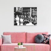 Pete's Lunch Counter, 1950 Canvas Afdruk (Insitu (Woonkamer))