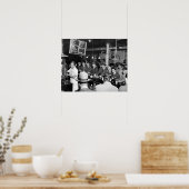 Pete's Lunch Counter, 1950.  foto Poster (Keuken)