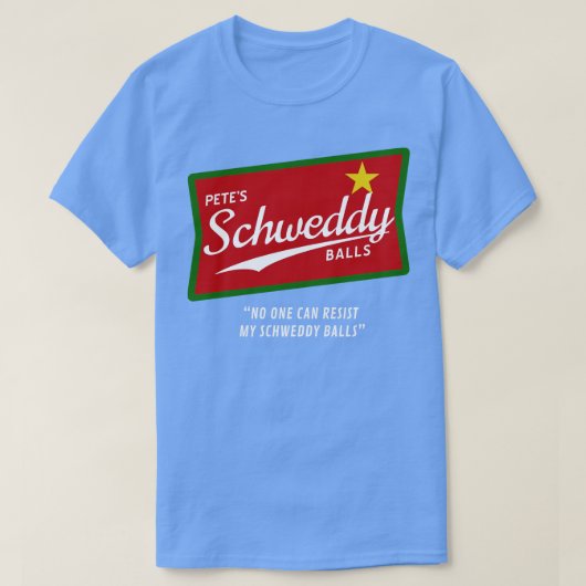 Petes Schweddy Balls Kerstmis T-shirt (Design voorkant)