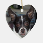 Petey de Chihuahua Keramisch Ornament (Rechts)