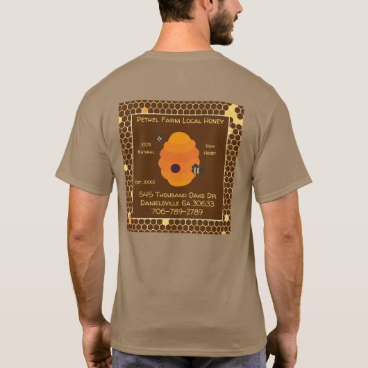 Pethel Farm Lokale Honing Edited T-Shirt (Achterkant)