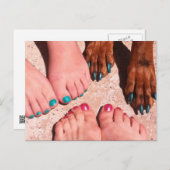 Peticure - Pedicure Spa Day Briefkaart (Voorkant / Achterkant)