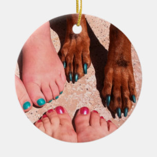 Peticure - Pedicure Spa Day Keramisch Ornament