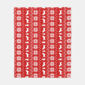 Petit Basset Griffon Vendeen Christmas PBGV Dogs Fleece Deken (Voorkant)