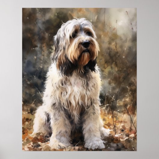 Petit Basset Griffon Vendeen Dog Art Print Poster (Voorkant)