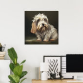 Petit Basset Griffon Vendeen - Dog Portrait Poster (Thuiskantoor)