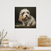 Petit Basset Griffon Vendeen - Dog Portrait Poster (Keuken)
