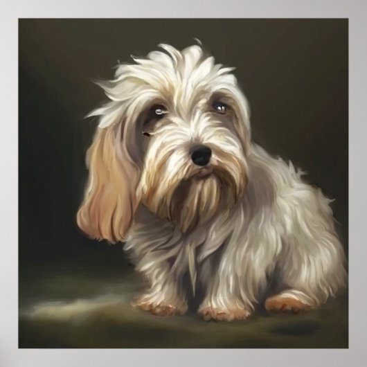 Petit Basset Griffon Vendeen - Dog Portrait Poster (Voorkant)