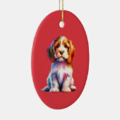 Petit Basset Griffon Vendeen Hond Keramisch Ornament (Rechts)