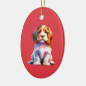 Petit Basset Griffon Vendeen Hond Keramisch Ornament (Links)