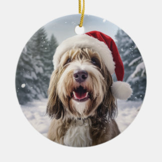Petit Basset Griffon Vendeen Hondenkerst Keramisch Ornament