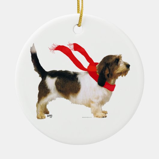 Petit Basset Griffon Vendeen Keramisch Ornament (Voorkant)