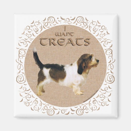 Petit Basset Griffon Vendeen lekkers Magneet (Voorkant)