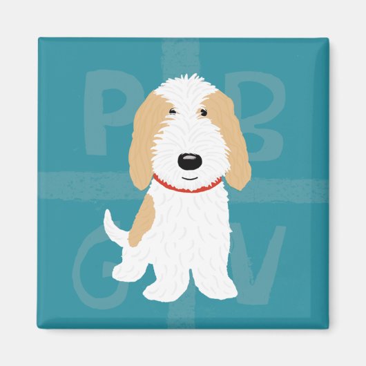 Petit Basset Griffon Vendeen Magneet (Voorkant)