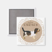 Petit Basset Griffon Vendeen Magneet (Voorkant / Achterkant)