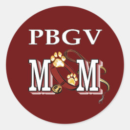 PETIT BASSET GRIFFON VENDEEN MOM Giften Ronde Sticker