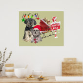 Petit Basset Griffon Vendeen North Pole Poster (Keuken)