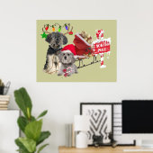Petit Basset Griffon Vendeen North Pole Poster (Thuiskantoor)