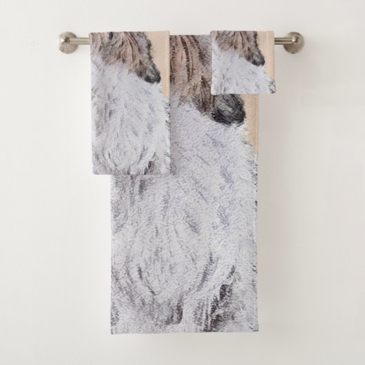 Petit Basset Griffon Vendéen Painting - Dog Art Bad Handdoek (Insitu)