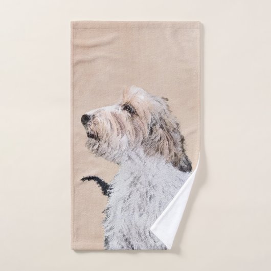 Petit Basset Griffon Vendéen Painting - Dog Art Bad Handdoek (Handdoek)