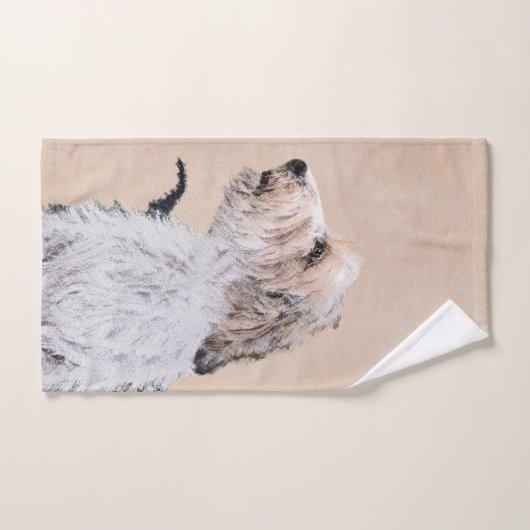 Petit Basset Griffon Vendéen Painting - Dog Art Bad Handdoek (Handdoek)