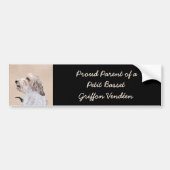 Petit Basset Griffon Vendéen Painting - Dog Art Bumpersticker (Voorkant)