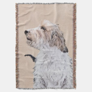 Petit Basset Griffon Vendéen Painting - Dog Art Deken