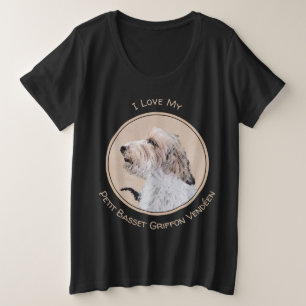 Petit Basset Griffon Vendéen Painting - Dog Art Grote Maat T-shirt