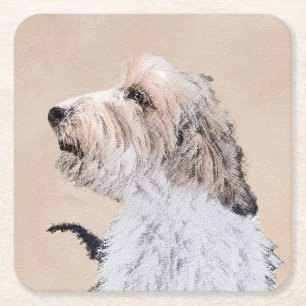 Petit Basset Griffon Vendéen Painting - Dog Art Kartonnen Onderzetters