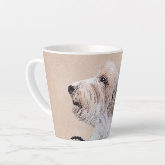 Petit Basset Griffon Vendéen Painting - Dog Art Latte Mok (Linkerhoek)