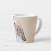 Petit Basset Griffon Vendéen Painting - Dog Art Latte Mok (Rechterhoek)