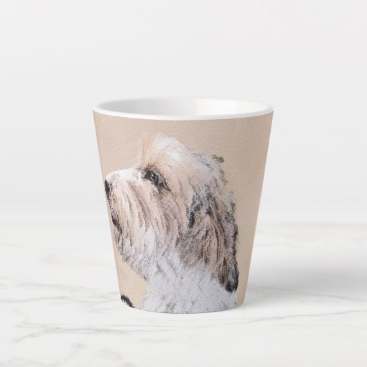 Petit Basset Griffon Vendéen Painting - Dog Art Latte Mok (Voorkant)