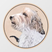 Petit Basset Griffon Vendéen Painting - Dog Art Raamsticker (Vel)