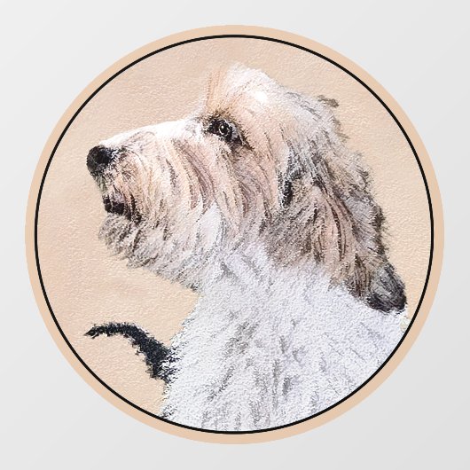 Petit Basset Griffon Vendéen Painting - Dog Art Raamsticker (Vel)