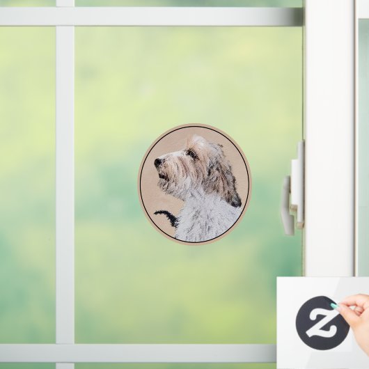 Petit Basset Griffon Vendéen Painting - Dog Art Raamsticker (Huis)