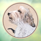 Petit Basset Griffon Vendéen Painting - Dog Art Raamsticker (Vel 3)