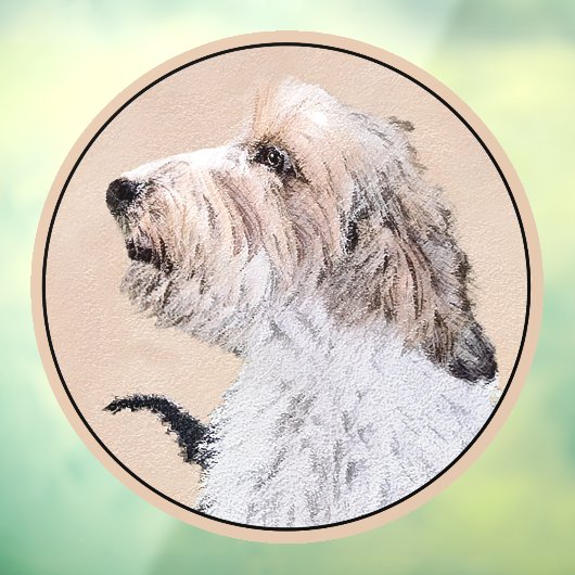 Petit Basset Griffon Vendéen Painting - Dog Art Raamsticker (Vel 3)