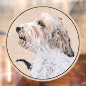 Petit Basset Griffon Vendéen Painting - Dog Art Raamsticker (Vel 2)